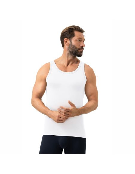 MEY Heren Athletic Shirt Iconic Modal Wit 2110020