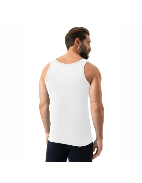 MEY Heren Athletic Shirt Iconic Modal Wit 2110020