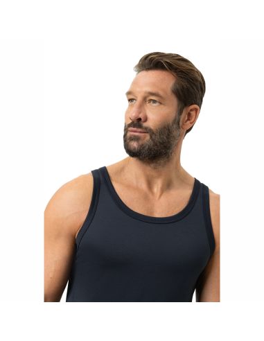 MEY Heren Athletic Shirt Iconic Modal Marine 2110020