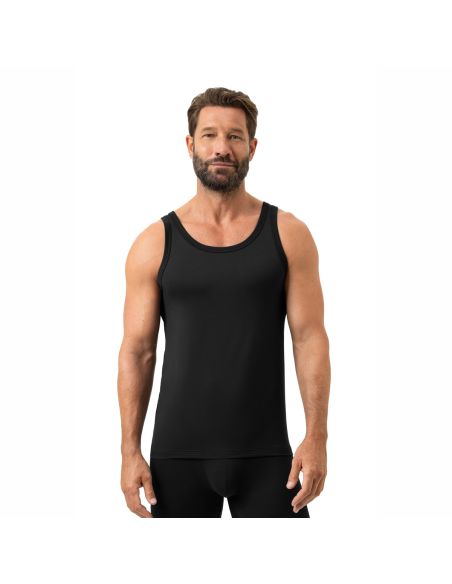 MEY Heren Athletic Shirt Iconic Modal Zwart 2110020