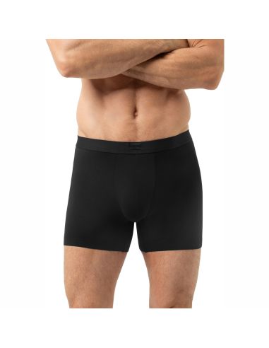 MEY Heren Trunk Long Shorty Iconic Modal Zwart 2120240