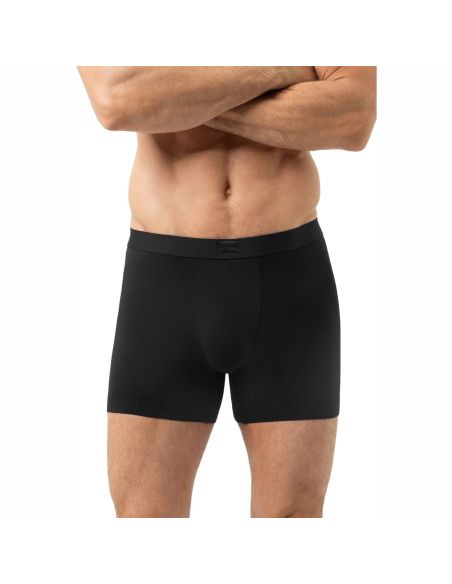 MEY Heren Trunk Long Shorty Iconic Modal Zwart 2120240