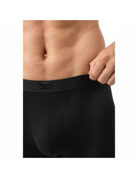 MEY Heren Trunk Long Shorty Iconic Modal Zwart 2120240