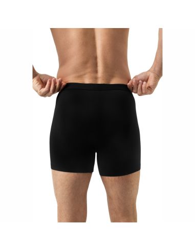 MEY Heren Trunk Long Shorty Iconic Modal Zwart 2120240