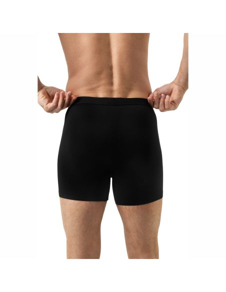 MEY Heren Trunk Long Shorty Iconic Modal Zwart 2120240