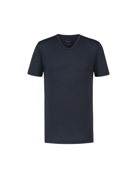 MEY Heren T-Shirt V-hals Iconic Modal Marine 2110028