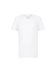 MEY Heren T-Shirt V-hals Iconic Modal Wit 2110028