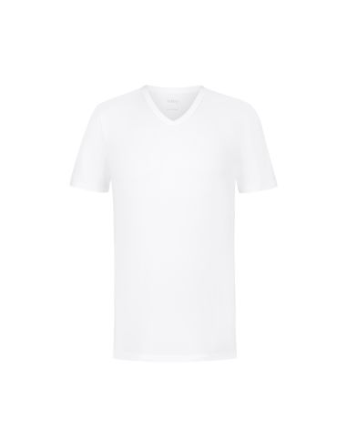 MEY Heren T-Shirt V-hals Iconic Modal Wit 2110028