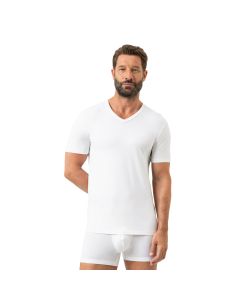 MEY Heren T-Shirt V-hals Iconic Modal Wit 2110028 2