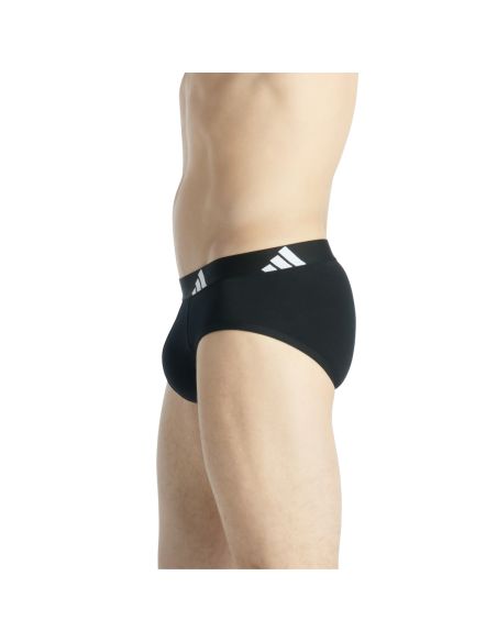Adidas Heren Slip Active Flex Cotton 3pack Zwart