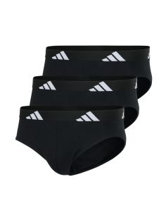 Adidas Heren Slip Active Flex Cotton 3pack Zwart