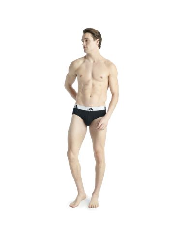 Adidas Heren Slip Active Flex Cotton 3pack Zwart Wit