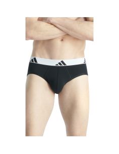 Adidas Heren Slip Active Flex Cotton 3pack Zwart Wit 2