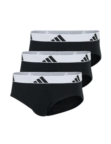 Adidas Heren Slip Active Flex Cotton 3pack Zwart Wit