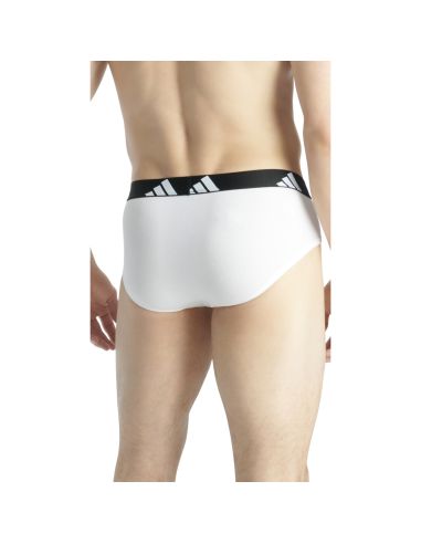 Adidas Heren Slip Active Flex Cotton 3pack Zwart Wit Grijs