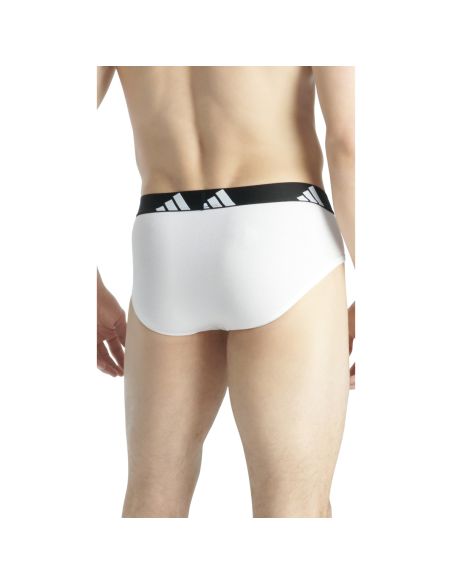 Adidas Heren Slip Active Flex Cotton 3pack Zwart Wit Grijs