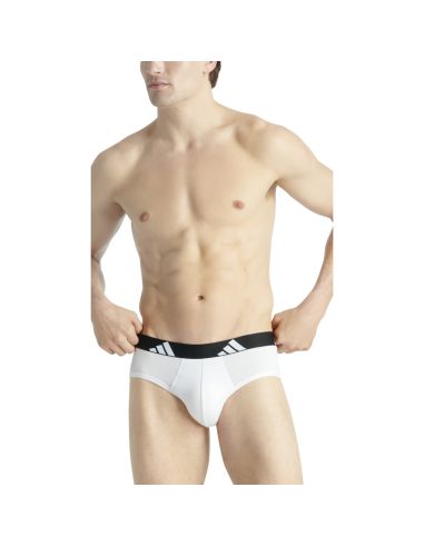 Adidas Heren Slip Active Flex Cotton 3pack Zwart Wit Grijs