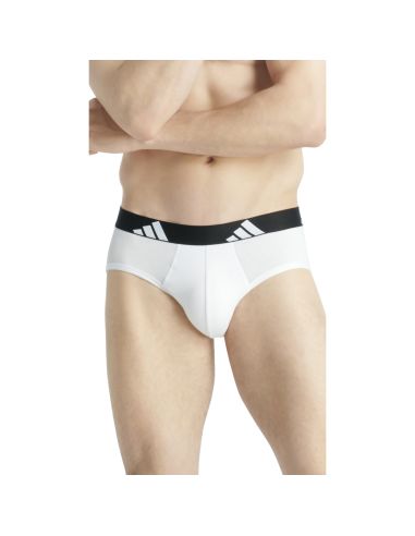 Adidas Heren Slip Active Flex Cotton 3pack Zwart Wit Grijs