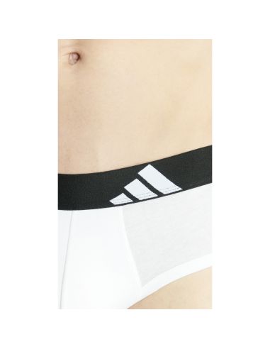 Adidas Heren Slip Active Flex Cotton 3pack Zwart Wit Grijs