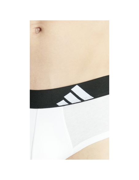 Adidas Heren Slip Active Flex Cotton 3pack Zwart Wit Grijs