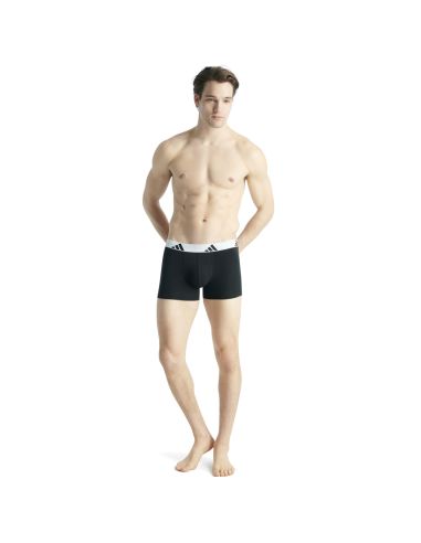 Adidas Heren Short Active Flex Cotton 3Pack Zwart Wit