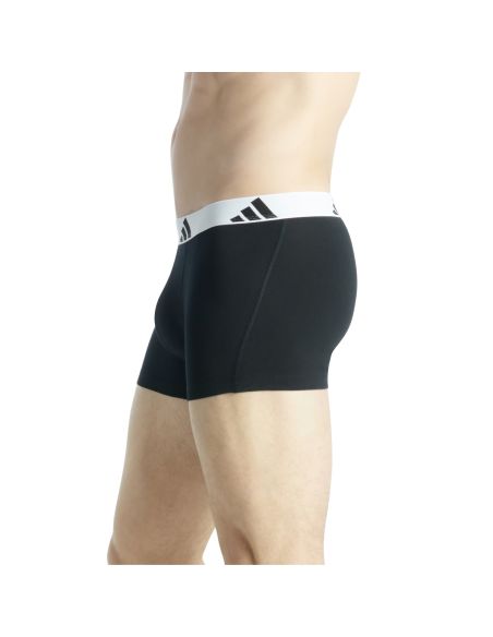Adidas Heren Short Active Flex Cotton 3Pack Zwart Wit