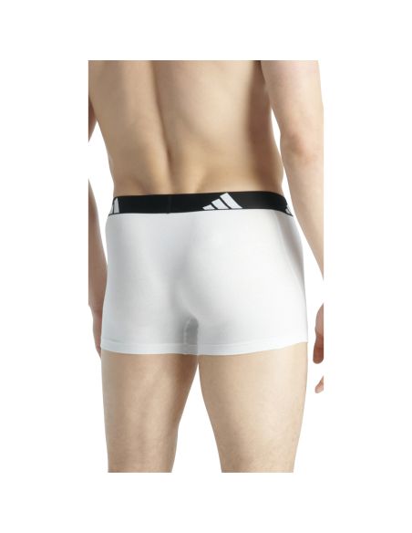Adidas Heren Short Active Flex Cotton 3Pack Zwart Wit Grijs