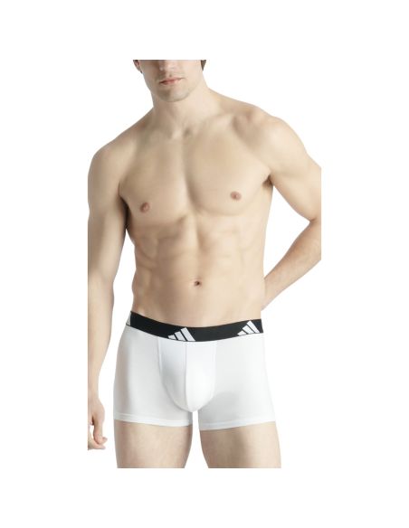 Adidas Heren Short Active Flex Cotton 3Pack Zwart Wit Grijs