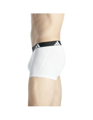 Adidas Heren Short Active Flex Cotton 3Pack Zwart Wit Grijs
