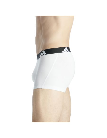 Adidas Heren Short Active Flex Cotton 3Pack Zwart Wit Grijs