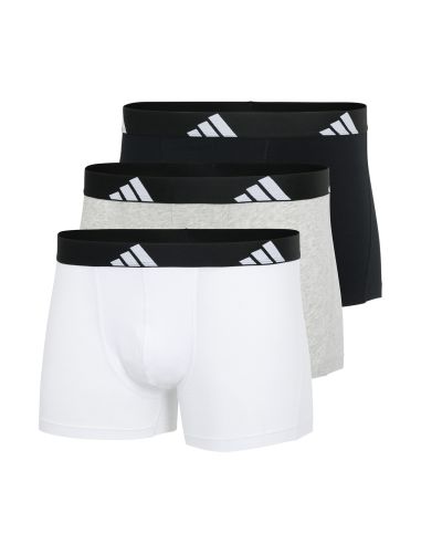 Adidas Heren Short Active Flex Cotton 3Pack Zwart Wit Grijs