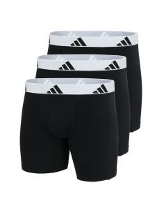 Adidas Heren Boxer brief Flex Cotton 3Pack Zwart Wit