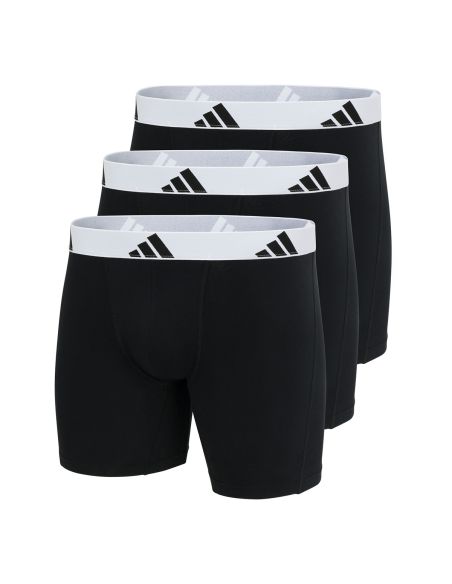 Adidas Heren Boxer brief Flex Cotton 3Pack Zwart Wit
