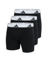 Adidas Heren Boxer brief Flex Cotton 3Pack Zwart Wit