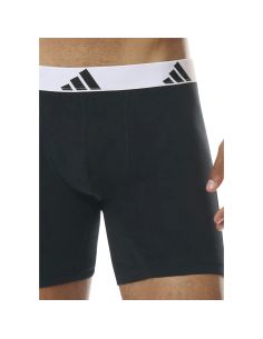 Adidas Heren Boxer brief Flex Cotton 3Pack Zwart Wit 2