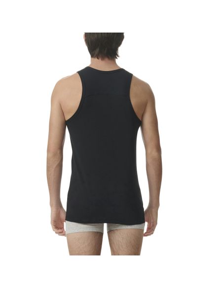 Adidas Heren Tank Top hemd Active Flex Cotton Ergonomic 2pack Zwart