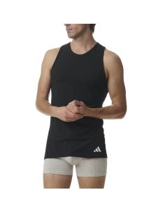 Adidas Heren Tank Top hemd Active Flex Cotton Ergonomic 2pack Zwart 2