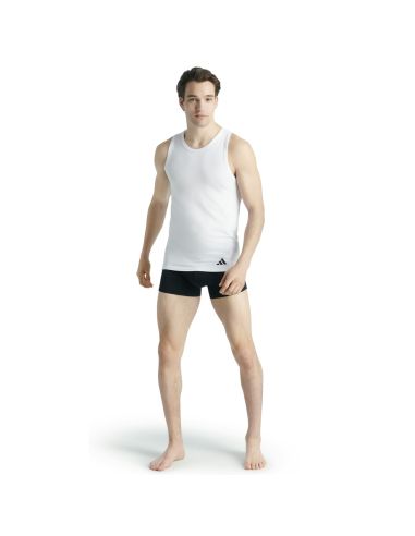 Adidas Heren Tank Top hemd Active Flex Cotton Ergonomic 2pack Wit