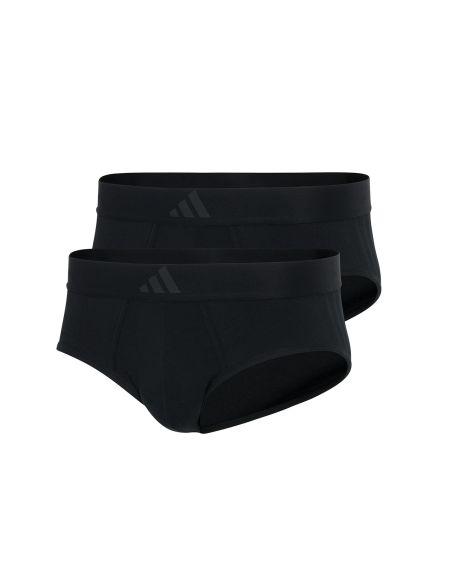 Adidas Heren Low Rise Slip Active Flex Cotton 2Pack Zwart