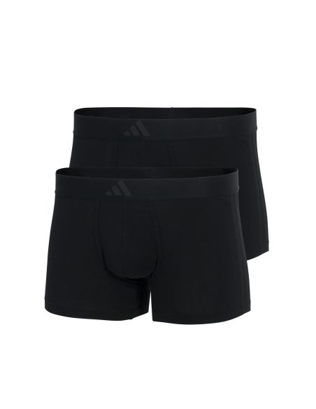 Adidas Heren Short Active Flex Cotton 3 Stripes 2pack Zwart