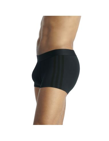 Adidas Heren Short Active Flex Cotton 3 Stripes 2pack Zwart