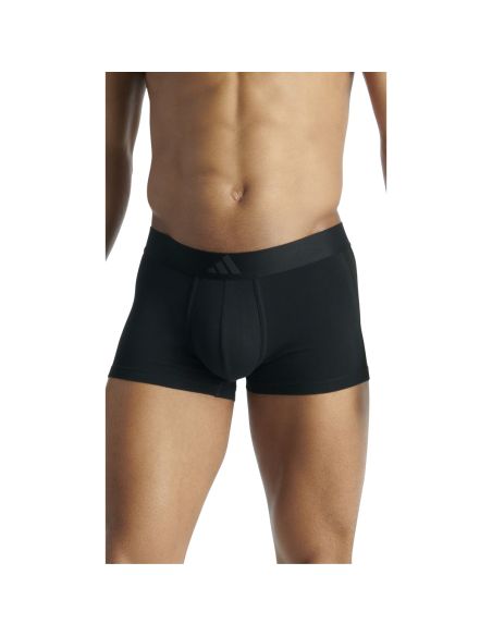 Adidas Heren Short Active Flex Cotton 3 Stripes 2pack Zwart