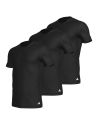Adidas Heren T-Shirt V-hals Active Core 3pack Zwart