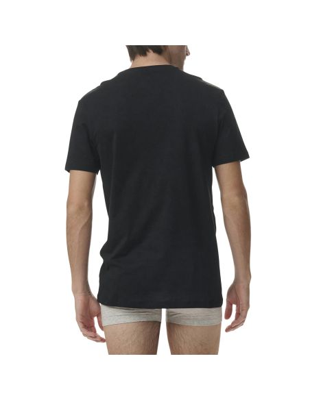 Adidas Heren T-Shirt V-hals Active Core 3pack Zwart