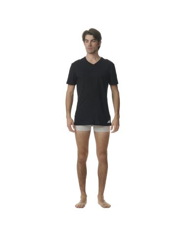 Adidas Heren T-Shirt V-hals Active Core 3pack Zwart
