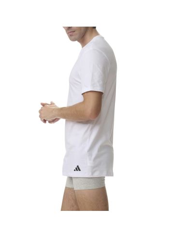 Adidas Heren T-Shirt V-hals Active Core 3pack Wit