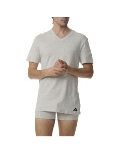 Adidas Heren T-Shirt V-hals Active Core 3pack Zwart Wit Grijs 2