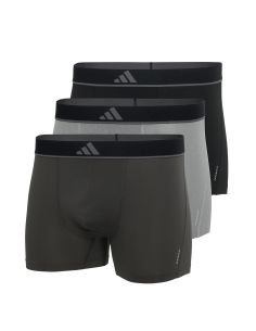Adidas Heren Short Active Micro Flex 3pack Zwart Wit Grijs