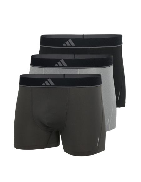 Adidas Heren Short Active Micro Flex 3pack Zwart Wit Grijs