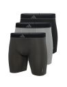 Adidas Heren Boxer Brief Active Micro Flex 3pack Zwart Wit Grijs